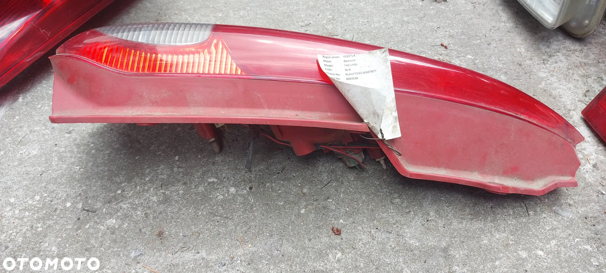 .  TYL TYLNA LAMPA LEWA CHEVROLET REZZO / DAEWOO TACUMA - 3
