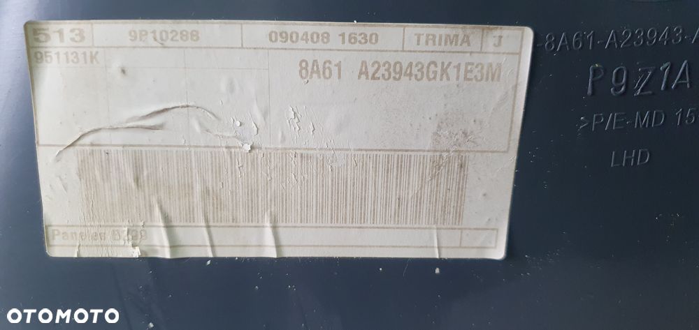 Tapicerka boczek drzwi lewy przód Ford Fiesta MK7 5D - 7