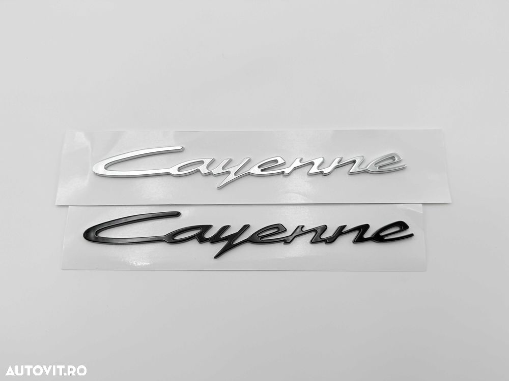Emblema Compatibila PORSCHE Cayenne 2023 facelift spate negru - 4