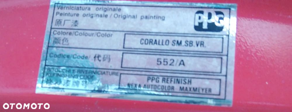 FIAT 500 DRZWI LEWE 552/A - 4