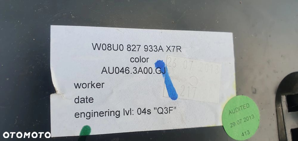 Spoiler lotka klapy bagażnika Audi Q3 8U0827933A - 7