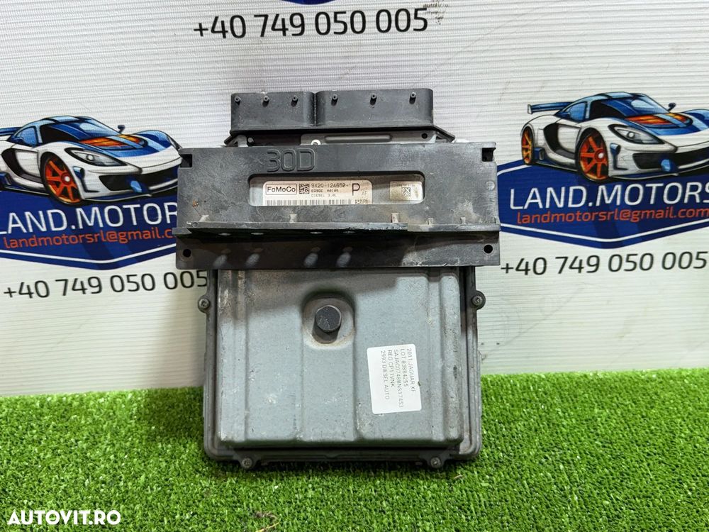 CALCULATOR MOTOR ECU JAGUAR XF X250 3.0 DIESEL 2011 COD OEM 9X2Q-12A650-P / BERLINA 2009-2015 - 1