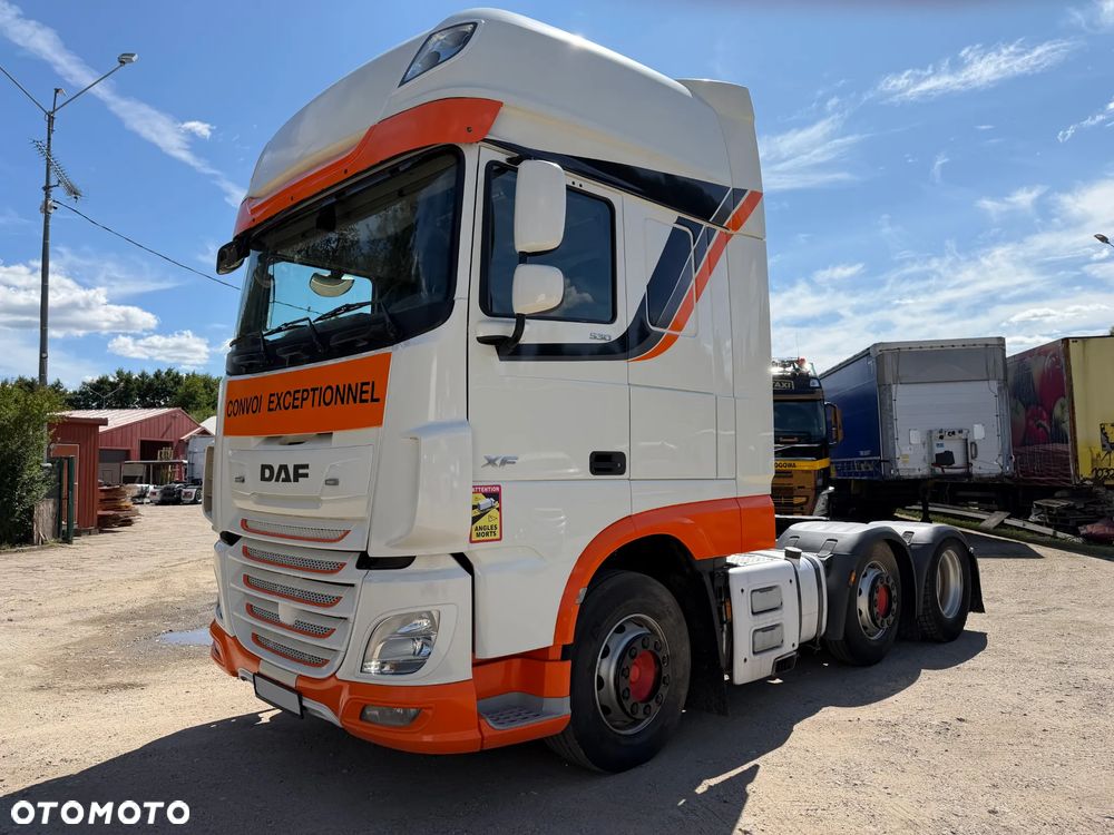 DAF XF 530 PUSHER 6x2 / 50 TON / 3 OSIE / TYLKO 679 TYS. KM PRZEBIEGU / NAJMOCNIEJSZY SILNIK 530 KM / NAJWIĘKSZA KABINA SUPER SPACE CAB / LAMPY LED / 2019 ROK !! - 2