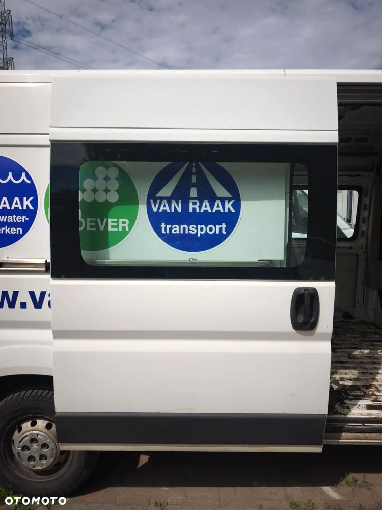 Drzwi boczne przesuwne z szybą Fiat Ducato III Jumper Boxer białe 249 szyba wysokie H2 H3 - 1