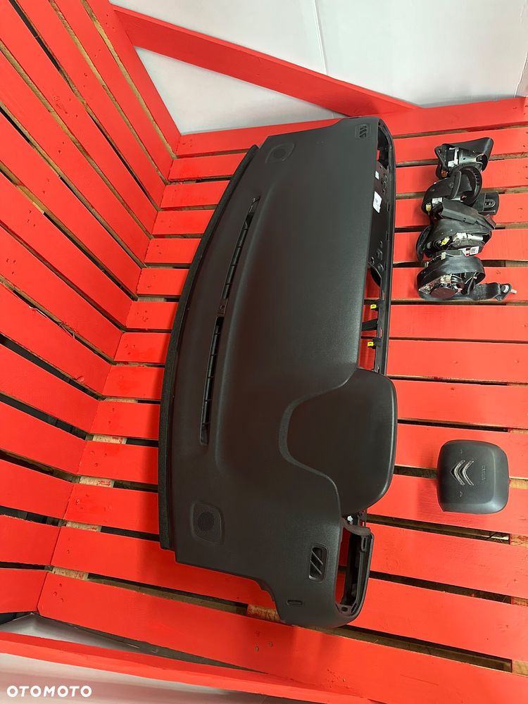 DESKA ROZDZIELCZA konsola kokpit pulpit poduszki airbag pasy KOMPLET ORYGINALNY Citroen c3 18-  GDYNIA - 6