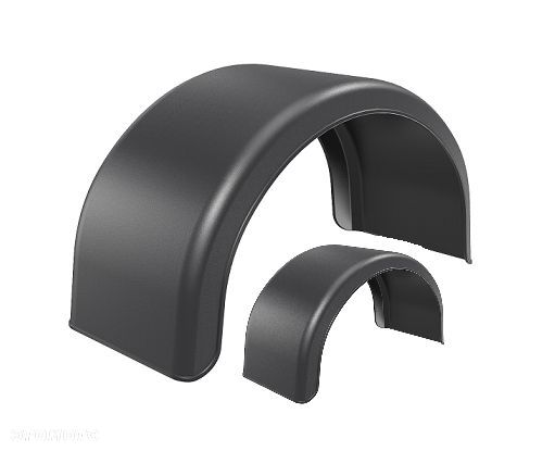 Błotnik bliźniak nadkole DOMAR 10 11 12 13 PCV laweta przyczepka KOMPLET - 1