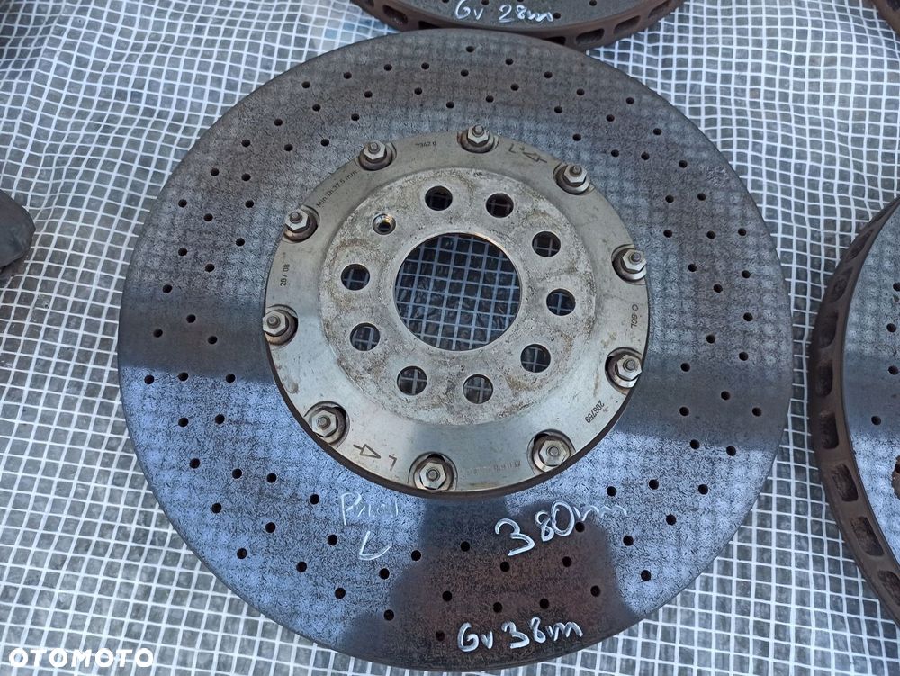 AUDI A8 S8 W12 D3 HAMULCE BREMBO KPL PRZÓD TYŁ CERAMIKA TARCZE ZACISKI - 2