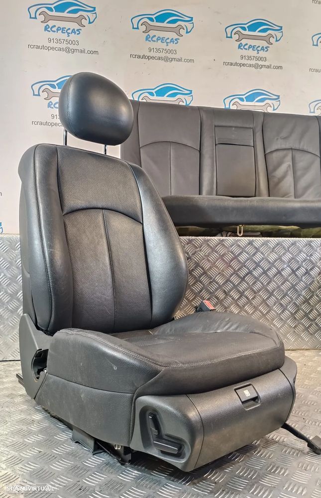 .BANCO BANCOS MERCEDES BENZ CLASS E W211 PELE AQUECIDO AIRBAG FRENTE FRONTAL TRASEIRO TRÁS - 5