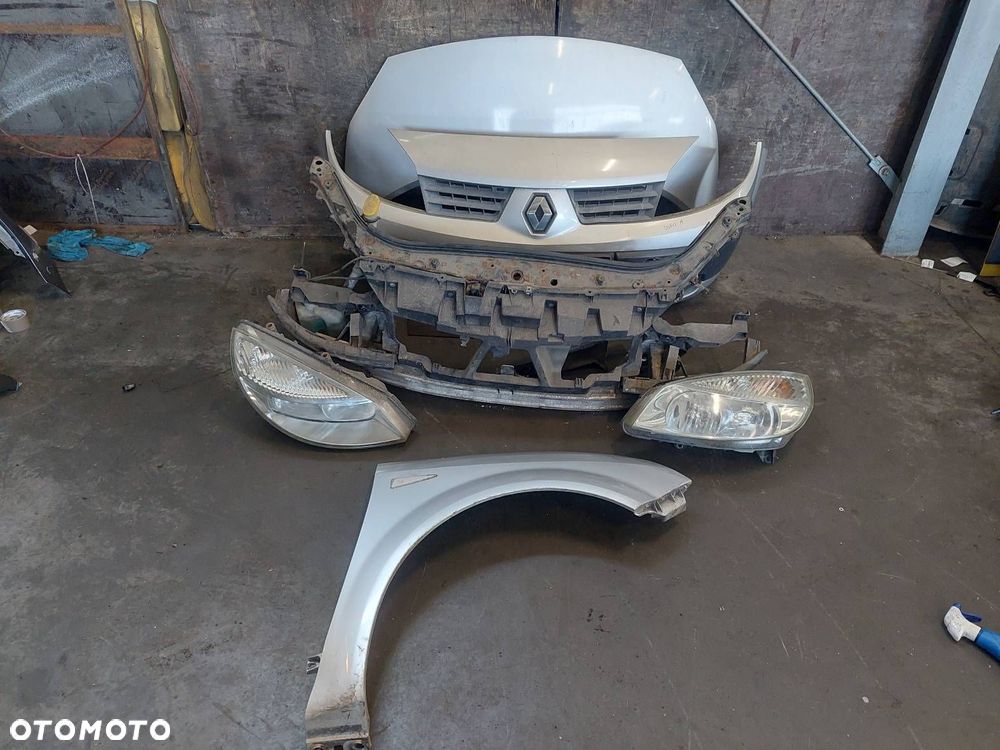 KOMPLETNY PRZÓD MASKA ZDERZAK LAMPY BŁOTNIK RENAULT SCENIC II TED69 - 1