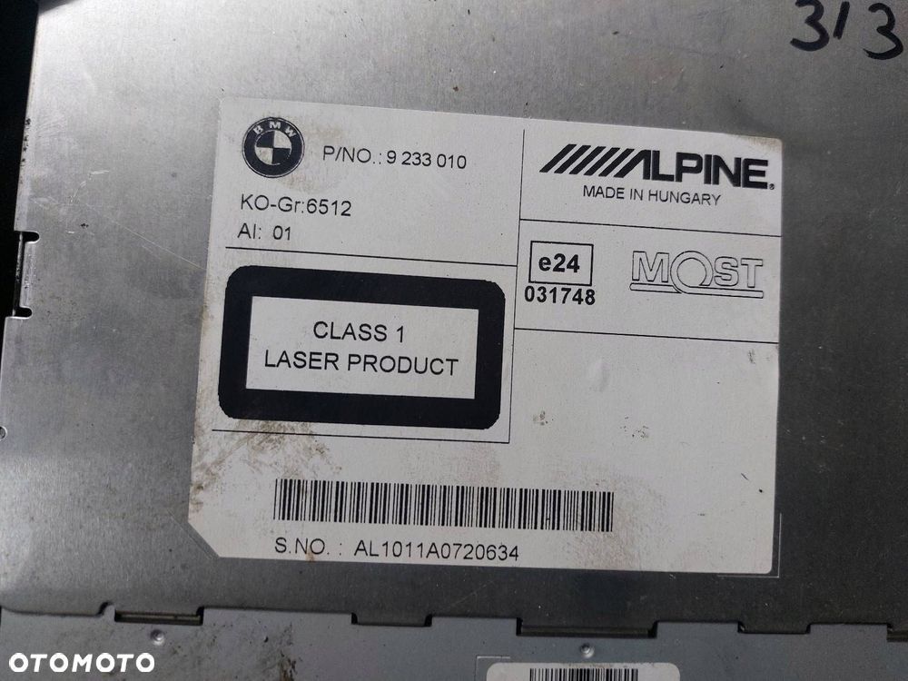 PANEL + WYŚWIETLACZ + CZYTNIK IDRIVE BMW F10 520d 9206444 9233010 - 7