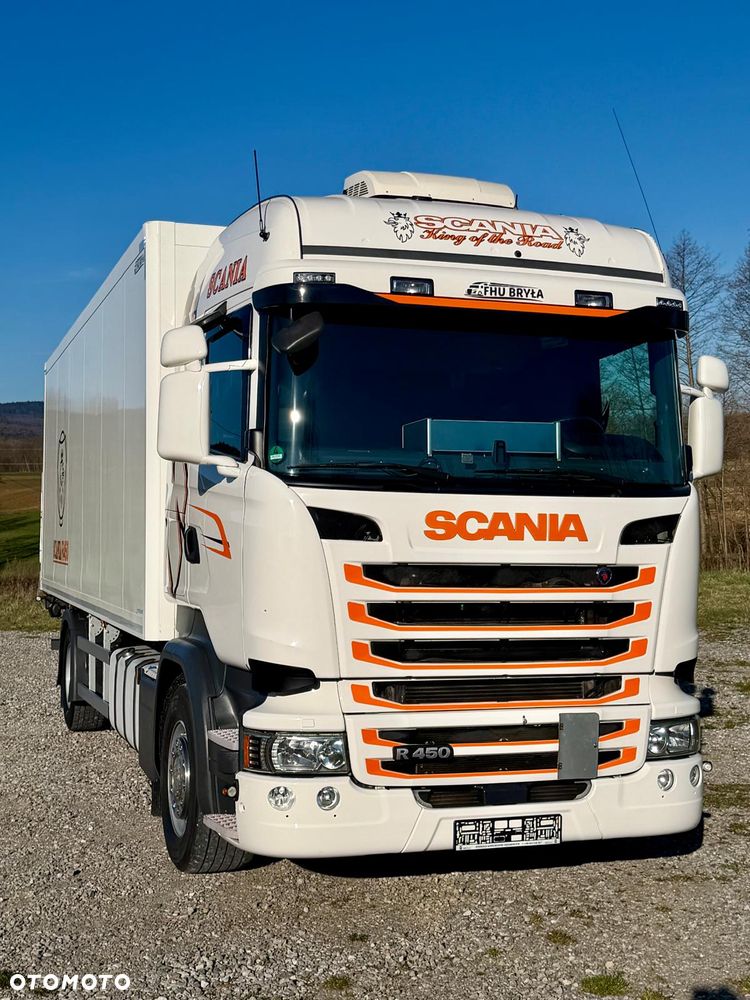 Scania SCANIA R450 / IZOTERMA / KONTENER / DO ŻYWCA / SILNIK 6 CYLINDROWY / 13 LITROWY  / KLIMA POSTOJOWA / WINDA / SPROWADZONY / SYPIALKA / AUTOMAT / 18 PALET / E6 / STAN BARDZO DOBRY - 15