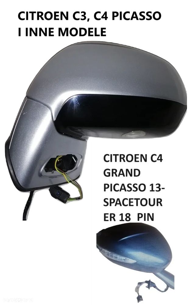LUSTERKO CITROEN C1 C2 C3 C4 C5 Picasso Aircross Spacetorer C-Crosser C-Elysse Saxo Xsantia Zx Bx i inne - 3