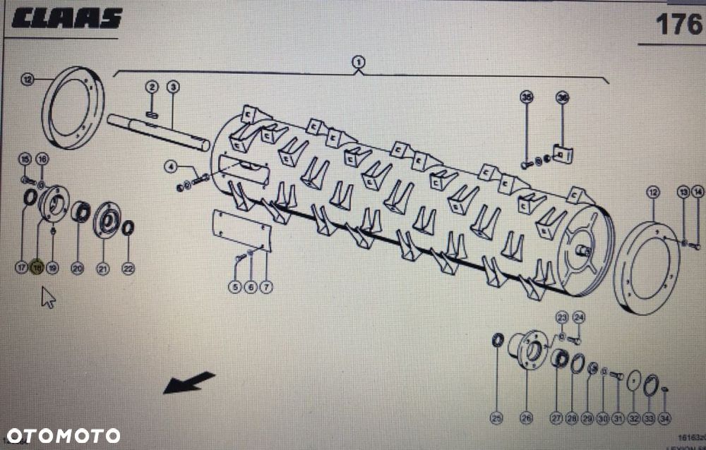 00 0646 552 0/Claas Lexion obudowa/Claas Lexion 580 560-540 460-440 770-760 670-640 - 1