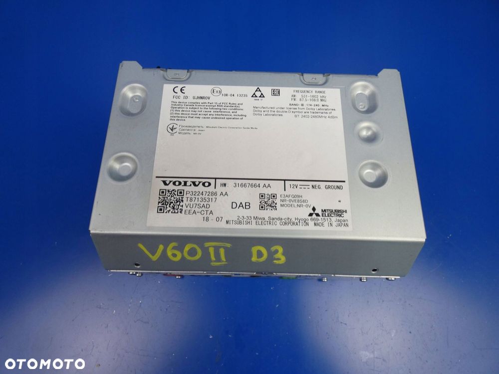 VOLVO V60 II S60 III 18- XC60 II RADIO FABRYCZNE NAWIGACJA - 1