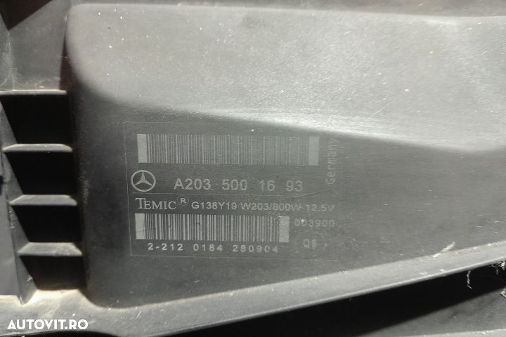 Electroventilator / Ventilator racire motor / AC A2035001693 / A20354 - 2