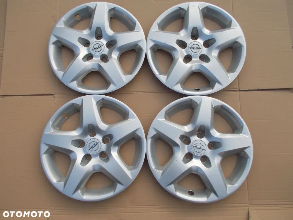 4x Kołpaki 16 Strukturalne Opel Astra H III Zafira B Vectra C Meriva A B 5x110 - 1