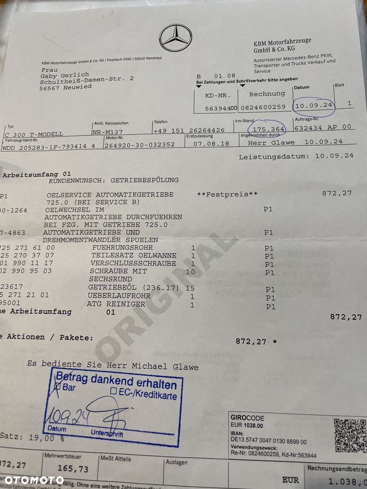 Mercedes-Benz Klasa C 300 9G-TRONIC - 37