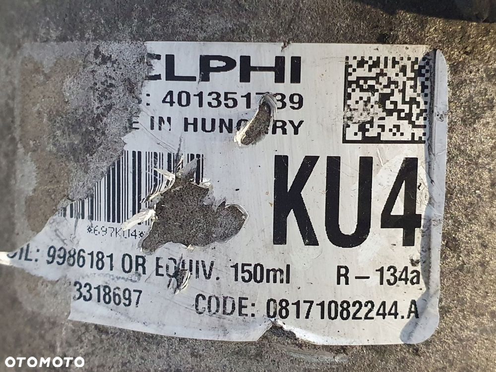 SPRĘŻARKA KLIMATYZACJI Opel Zafira B 1.9 CDTI pompa KOMPRESOR 13318697 - 2