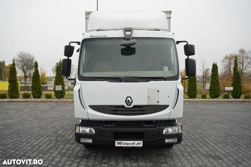 Renault MIDLUM 220 DXI / CAROSERIE CU PRELATĂ - 3,7 M / CAMION RIGID / PLATFORMĂ HIDRAULICĂ MBB - 750 KG / CUTIE DE VITEZE AUTOMATĂ / PODEA DIN OȚEL / - 10