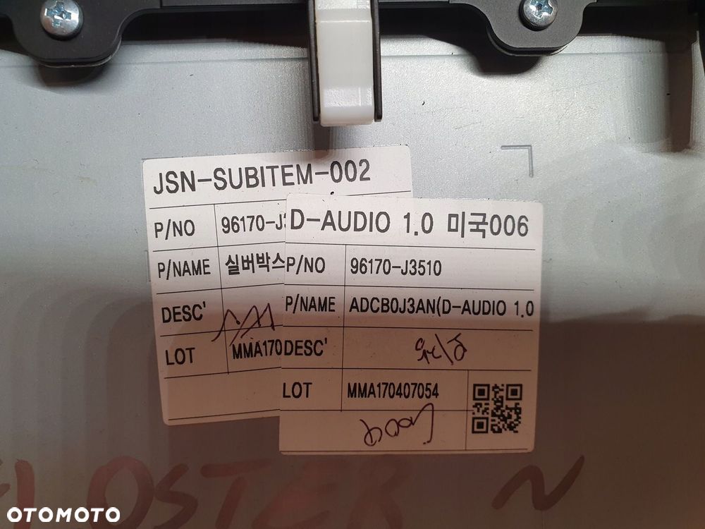 RADIO NAWIGACJA NAVI WYŚWIETLACZ HYUNDAI VELOSTER N II 2018- 96170-J3510 EU - 4
