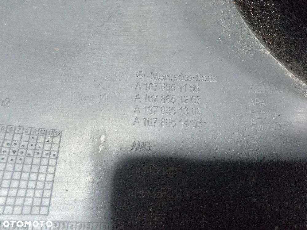 MERCEDES GLE 63 AMG W167 ZDERZAK TYŁ TYLNY KOMPLETNY A1678851103 896 - 13