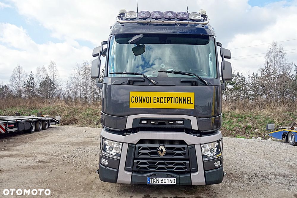 Renault GAMA T520 PUSCHER DMC 70T OŚ SKRĘTNA PODNOSZONA WYSOKA KABINA ALUFELGI KLIMA POSTOJOWA - 8