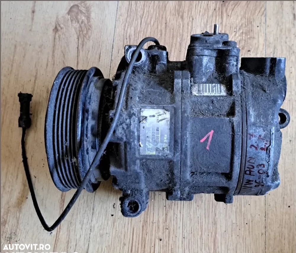 Compresor clima ac aer conditionat climatronic climatizare Volkswagen Vw Passat B5 2.7l 1996-2003 Audi A4 B5, A6 C4 C5, A8 D2 2.0tdi 2.7tdi 3.0tdi 1994-2005 Skoda Superb I, Porsche Boxter, 911, Cayman cod: 4B0260805B , 7SBU16C ( 6 pk ) - 2