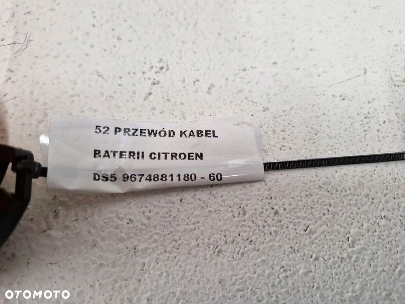 citroen ds5 kabel przewód baterii 9674881180 - 6
