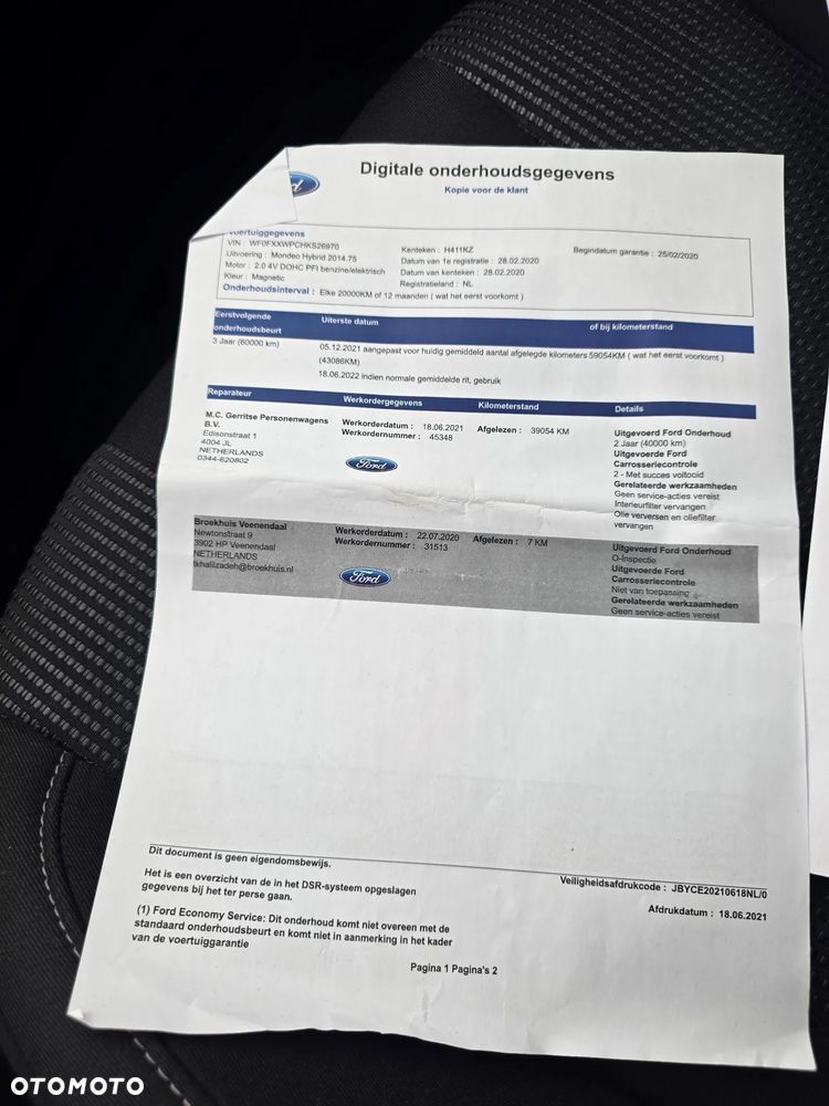 Ford Mondeo 2.0 Hybrid Titanium GPF - 33