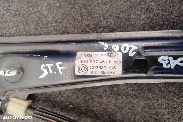 Macara geam fata stanga electrica 5G4837461H 5Q4959801B C09010108 5G4 - 3