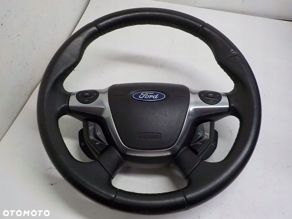 FORD FOCUS III MK3 C-MAX CMAX II MK2 KIEROWNICA SKÓRA AIRBAG TEMPOMAT - 1