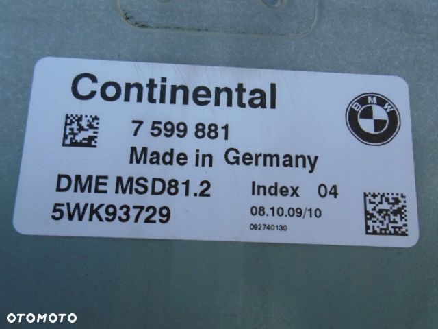 komputer silnika bmw e81 e87 116i 118i 120i N43 - 2