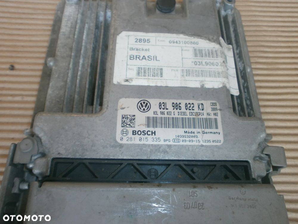 STEROWNIK SILNIKA 03L906022KD 2.0TDI VW SKODA SEAT AUDI - 2