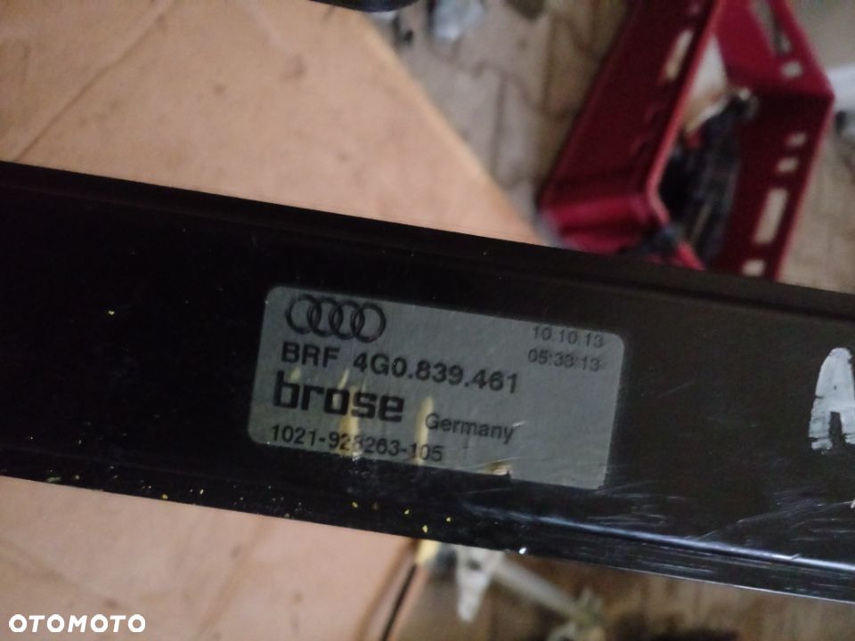 MECHANIZM OPUSZCZANIA SZYBY AUDI A6 S6 C7 4G0839461 - 3