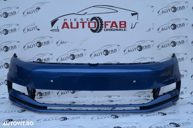 Bara fata Volkswagen Touran an 2016-2018 cu gauri pentru Parktronic şi spalatoare faruri - 1