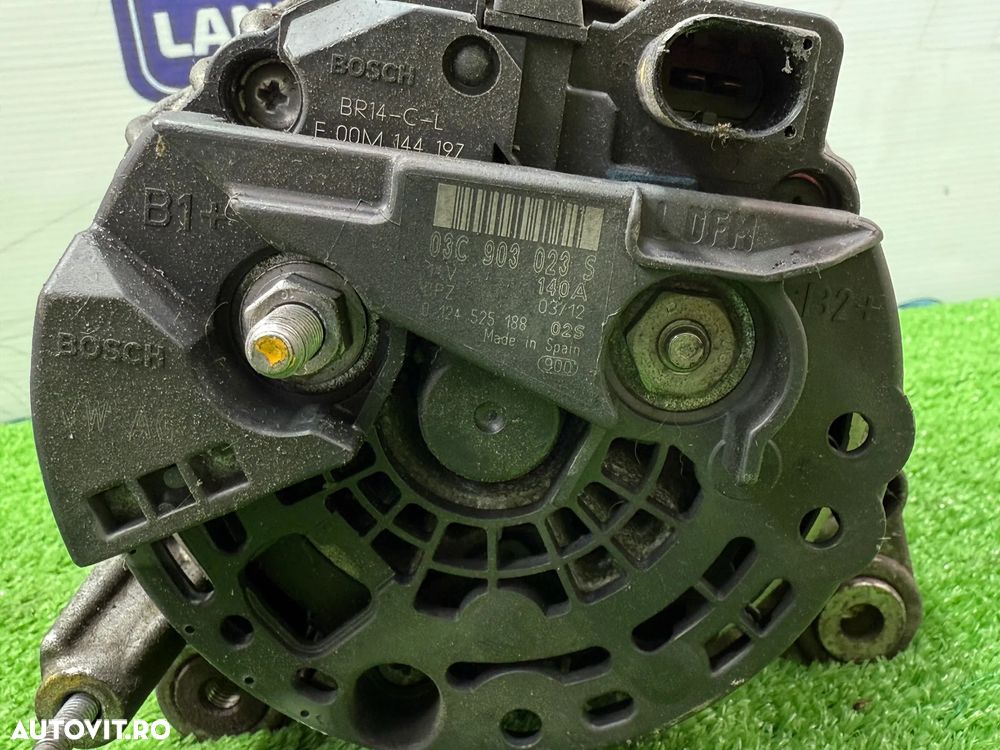 ALTERNATOR AUDI A1 / A1 SPORTBACK 8X 1.4 BENZINA 2012 COD OEM 03C903023S 2012-2018 - 8