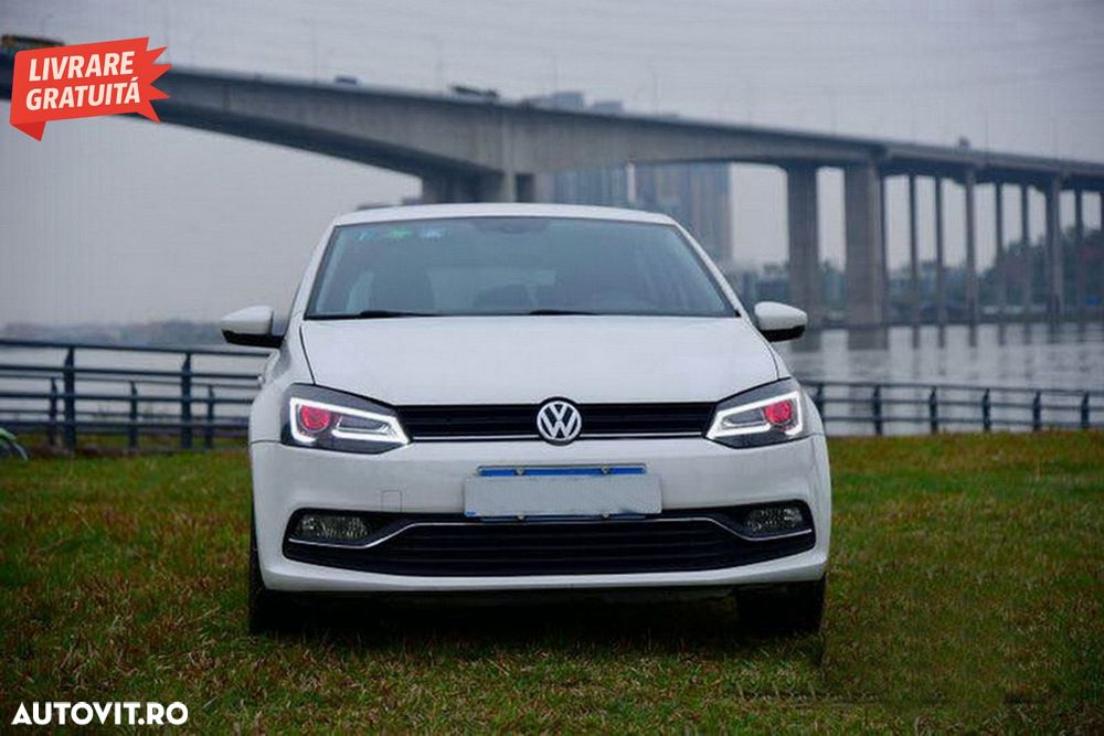 Faruri LED XENON HID VW Polo 6R / 6C / 61 (2011-2017) Devil Eye Look- livrare gratuita - 13