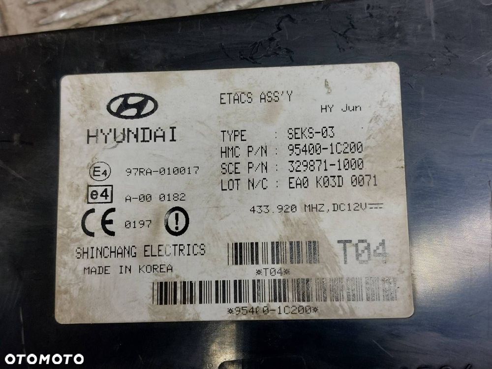 ZESTAW STARTOWY HYUNDAI GETZ I 1.5 CRDI 39101-27711 91198-1C001 94003-1C680 - 3