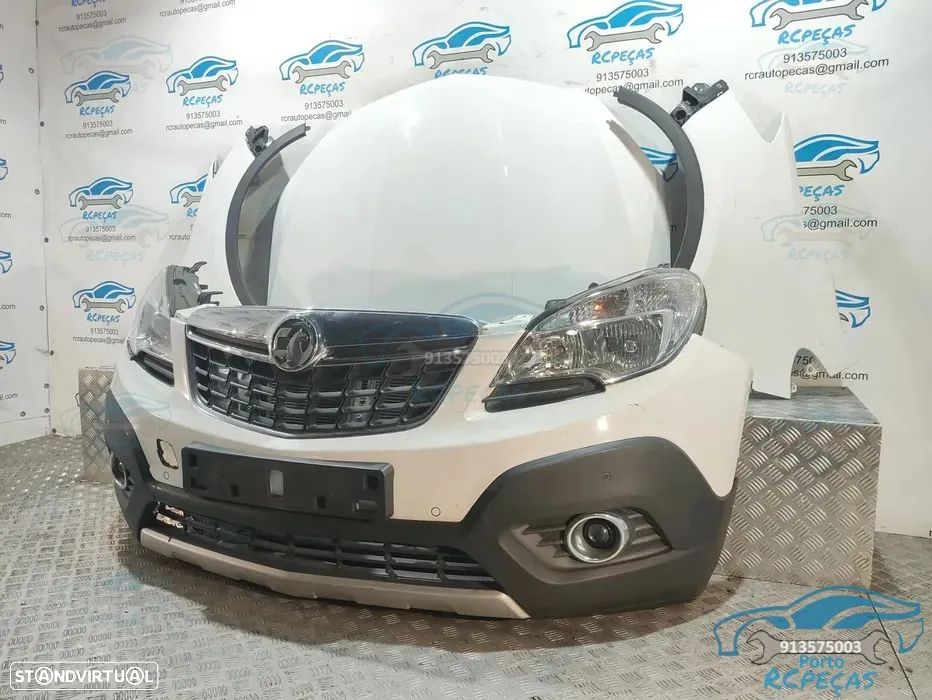 Frente Completa Opel Mokka - J13 | Diesel - A17DTS - Parachoques | Parachoque | Grelha | Grelhas | Otica | Oticas | Guarda Lamas | Lama | Capo | Capot | Reforço | Fibra | Radiador | Ventilador | Radiadores | Para-choques - 1