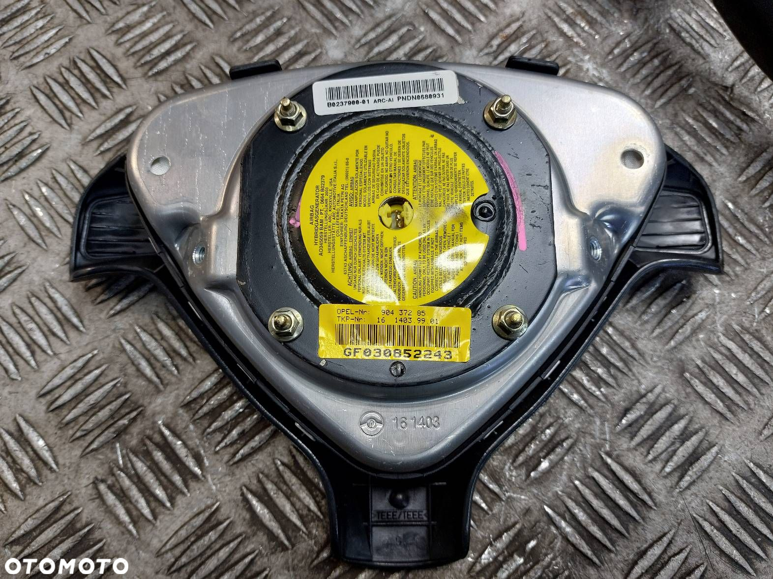 KIEROWNICA MULTIFUNKCJA + PODUSZKA OPEL ASTRA G 13127925 90437285 - 7