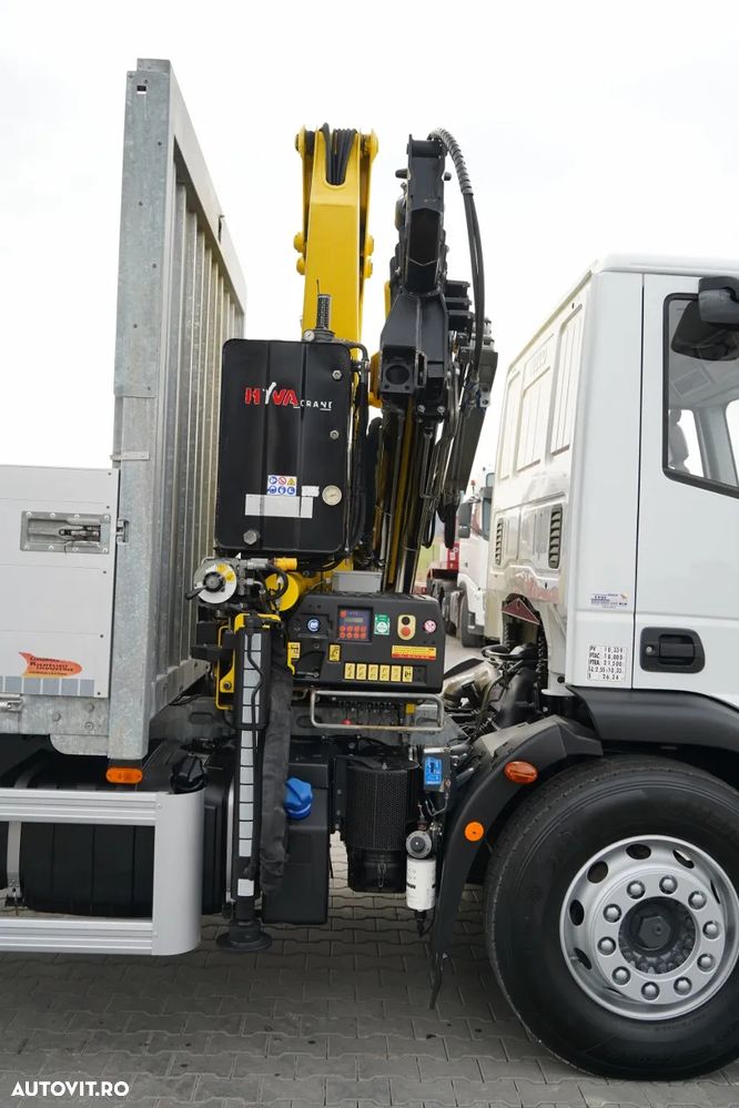 Iveco 180E25 / 4X2 / 7.5m LIVRARE + HYVA HB150X MAX. CAPACITATE DE RIDICARE 5.200 KG / RADIOCOMANDĂ / ROTATOARE / AUTOMATĂ - 18