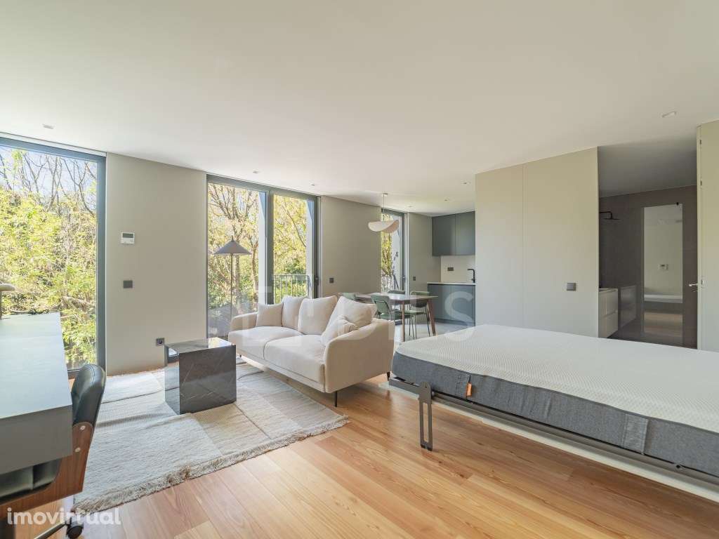 Studio novo, mobilado em condomínio com jardim privado - Grande imagem: 5/33