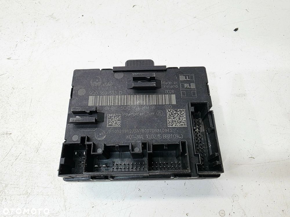 MODUŁ STEROWNIK DRZWI AUDI A3 8V VOLKSWAGEN SKODA SEAT 5Q0959593D - 2