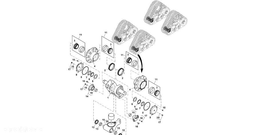 John Deere 9470RX - Dźwignia RE575889 (Gąsienice i obciążniki) - 1