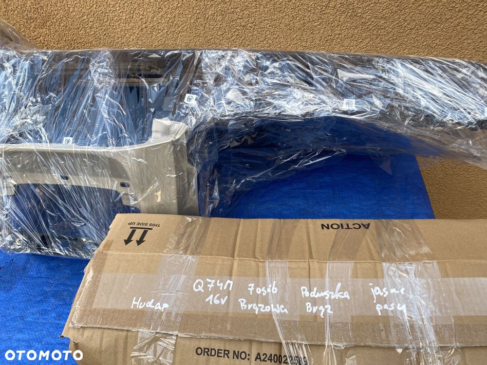 AUDI Q7 4M 7os. BRĄZOWA KONSOLA AIRBAG KIEROWCY PASAŻERA PASY BEŻOWE - 16