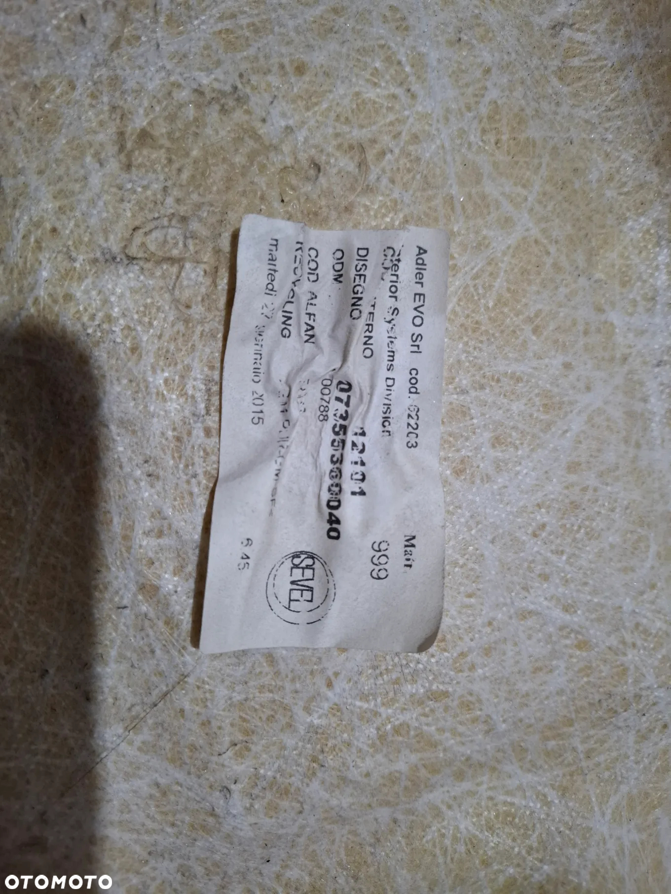 Sufit podsufitka Fiat Ducato III Rama L1H1 - 5