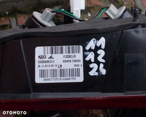 HYUNDAI I20 II 14- LEWA TYLNA LAMPA KLAPA ORYGINAŁ - 7
