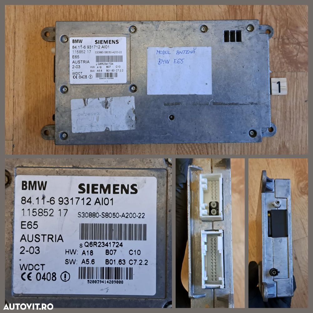 Calculator modul telefon modul valvetronic VVT modul CAS 3 modul lumini ventilator amplificator sunet originale BMW E60+LCI E61+LCI E63+LCI E65 E66 E53 E70 M F86 F16 - 2