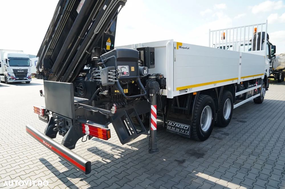 Mercedes-Benz ACTROS 2636 / 6x4 / CAROSERIE DE LIVRARE 7 M + HIAB HDS - EXTENSIE 12,6 M / PODEA REZISTENTĂ / RADIOCOMANDĂ / ROTATOARE / IMPORTAT - 17