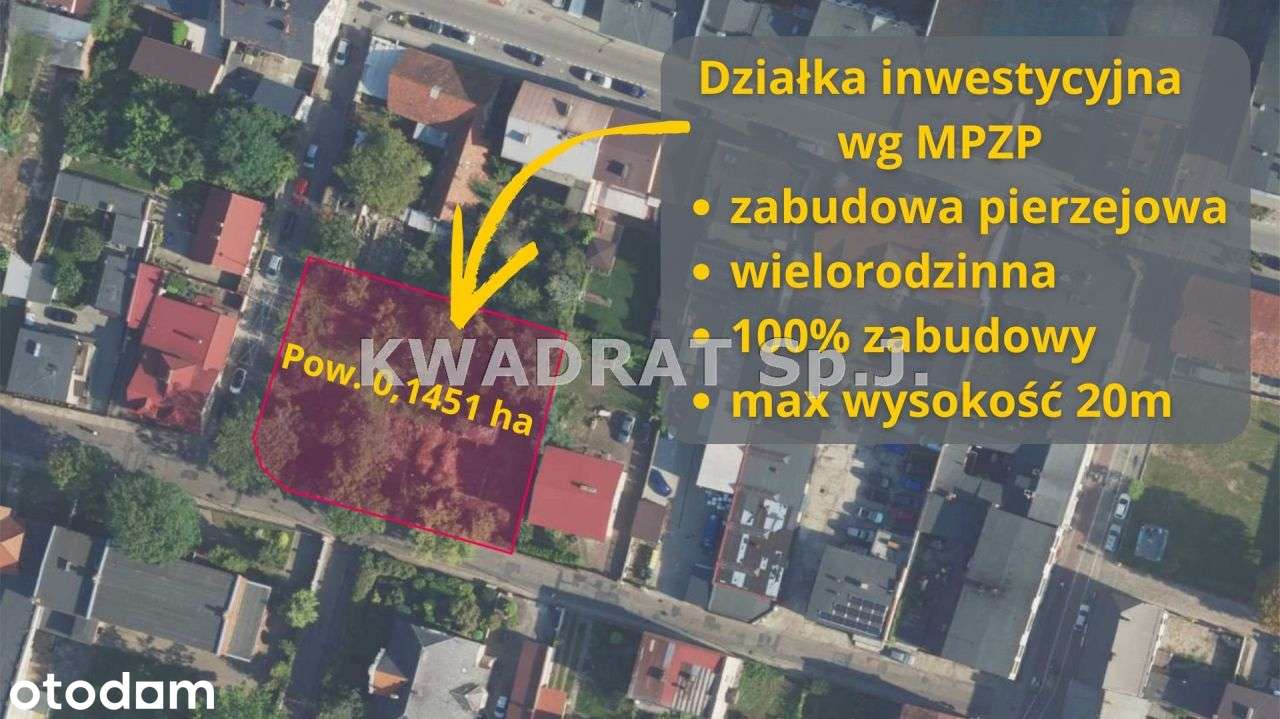 Działka inwestycyjna pow. 0,1541ha - centrum Kępna - Pełny obrazek: 2/8